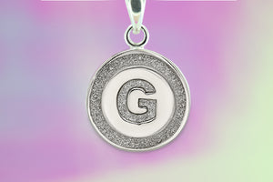 Glitter Initials Pendant Bracelet