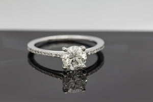 1.17ct Round Cut Diamond Engagement Ring