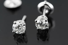Load image into Gallery viewer, .5ct Pair of 14kt Martini Setting Earrings