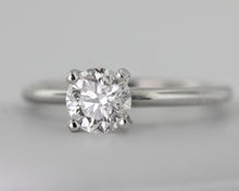 Load image into Gallery viewer, 14k White Gold 1.13 Round Brilliant Diamond Ring